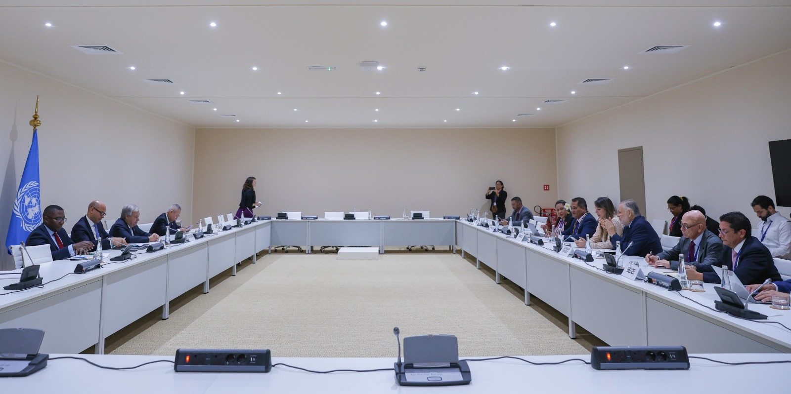 António Guterres trata con delegación de RD sobre prioridades de Estados insulares frente al cambio climático