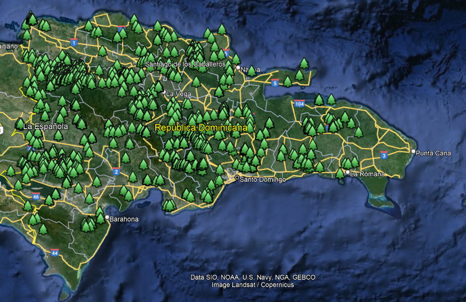 Mapa reforestacion actualizado