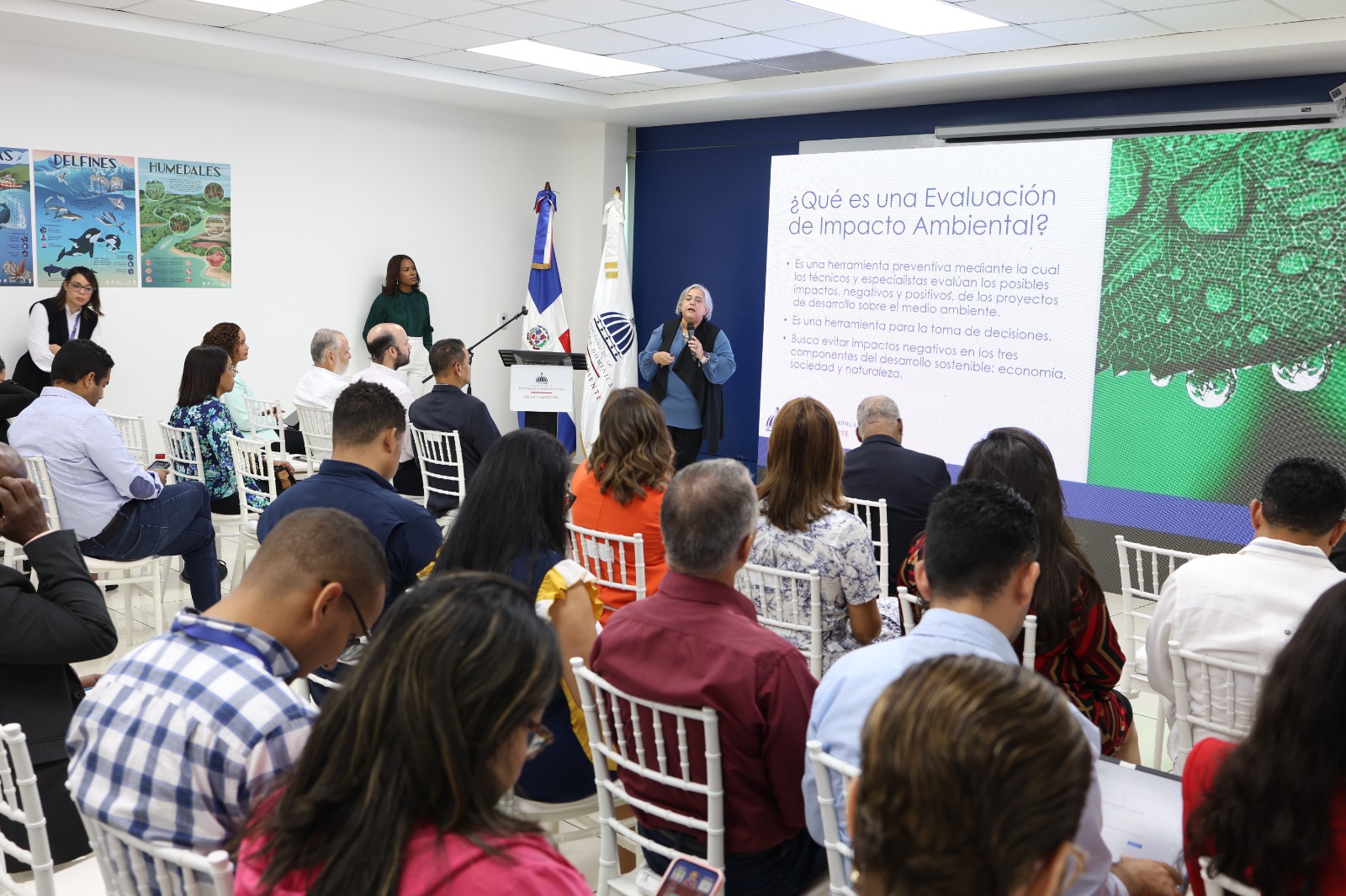 viceministra de Gestión Ambiental, Indhira de Jesús, explicó un vistazo general del proceso de autorizaciones ambientales categoría A, B, C y D.