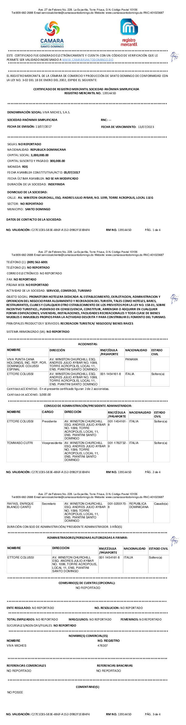 Registro Mercantil 2023 | Ministerio De Medio Ambiente Y Recursos Naturales