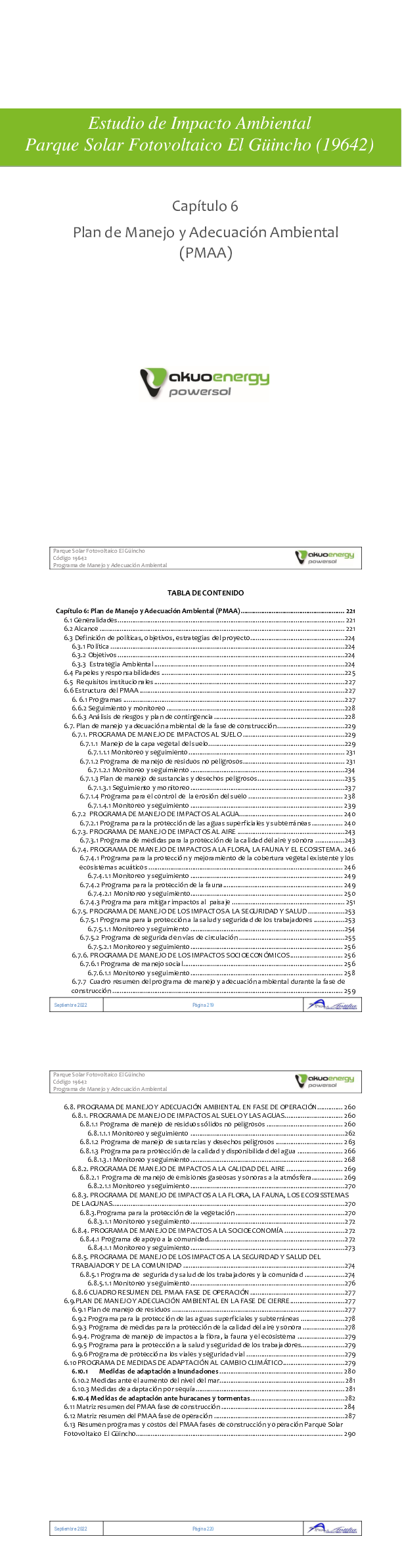 Capítulo 6 Plan De Manejo Y Adecuación Ambiental | Ministerio De Medio ...